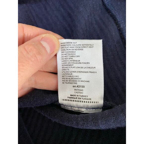 Guide London Premium Range Men's M Blue Ribbed British Design Sweater - Picture 5 of 6